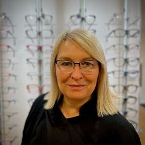 Cameo Martha frames. Worn by Jacqui at Patrick and Menzies, Brightlingsea.
